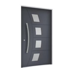 ALU 5006 -Luxury modern aluminum front door with glass