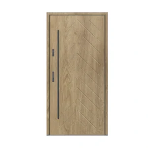 PED 49 -modern stainless steel exterior door