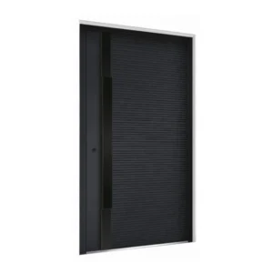 ALU 6128 -Full filling aluminum door with horizontal milling.