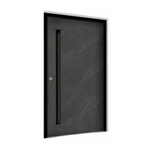 ALU SL 07 -Aluminum door covered with natural stone
