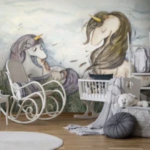 WA-055  WILED UNICORN – Custom-made wallpaper