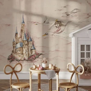 WA-058  SWAN PRINCESS – Custom-made wallpaper